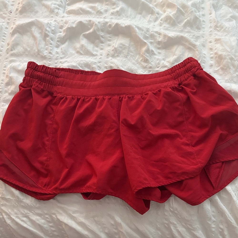 lululemon athletica Red Athletic Shorts